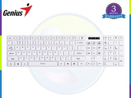 Genius Keyboard Slim Star 126 wired, USB, multimedia, 104 keys, White Online now