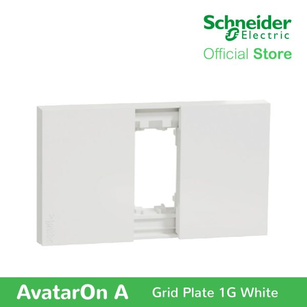 Schneider AvatarOn A 1 gang Grid Plate - WHITE M3T01-WE Discount