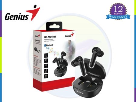 Genius HS-M910BT Bluetooth 5.0 Earbuds with Noise Reduction | Wireless Earphone For Discount