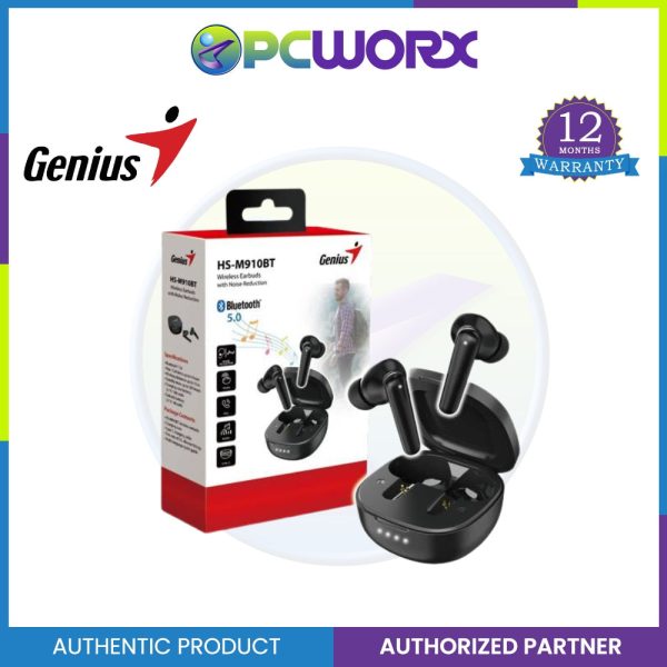 Genius HS-M910BT Bluetooth 5.0 Earbuds with Noise Reduction | Wireless Earphone For Discount