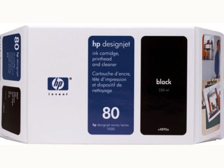 C4890A HP 80 Black Ink New HP OEM Supply